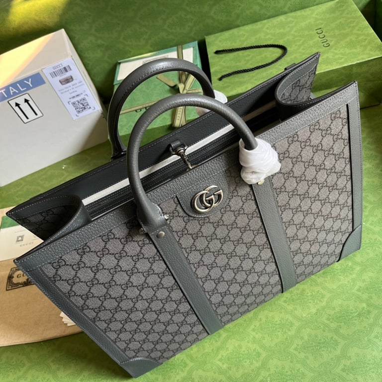 Gucci Ophidia Large Tote Bag Grey GG Supreme - 5