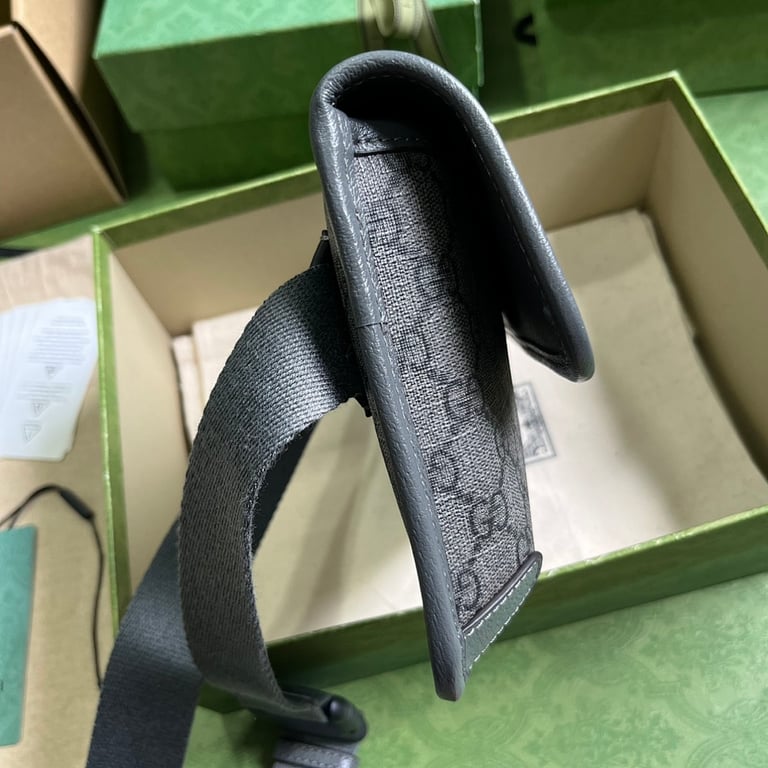 Gucci Ophidia GG Supreme Belt Bag Grey Black - 7