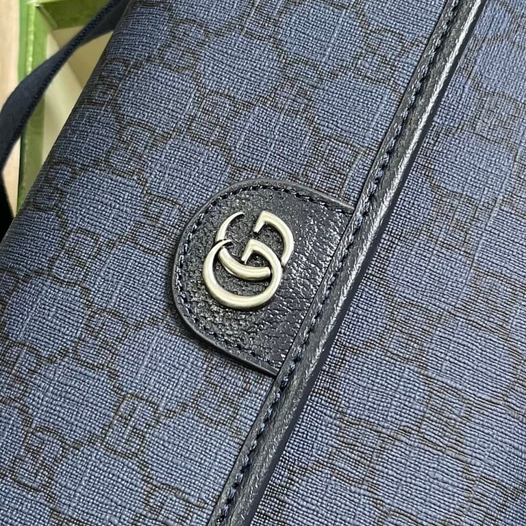 Gucci Ophidia GG Small Belt Bag Blue Black 752597 - 6