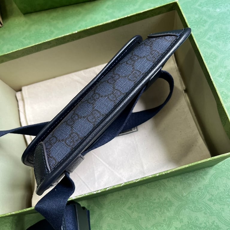 Gucci Ophidia GG Small Belt Bag Blue Black 752597 - 8