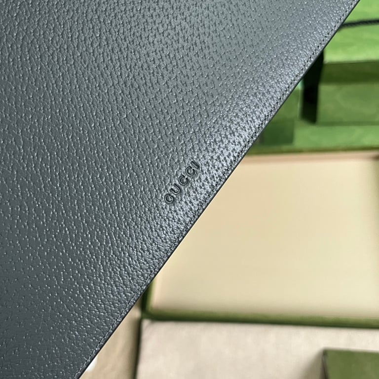 Gucci GG Marmont Leather Clutch Grey - 5
