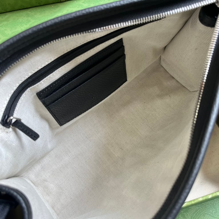 Gucci Jumbo GG Leather Clutch 739490 Black - 3