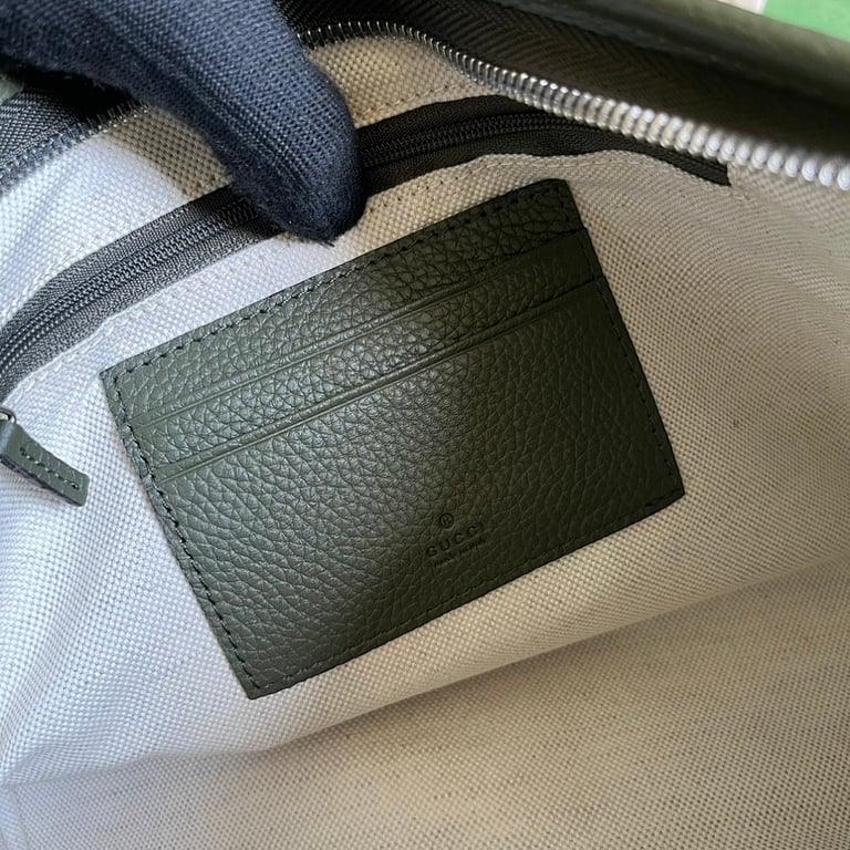 Gucci Jumbo GG Leather Clutch Green - 3
