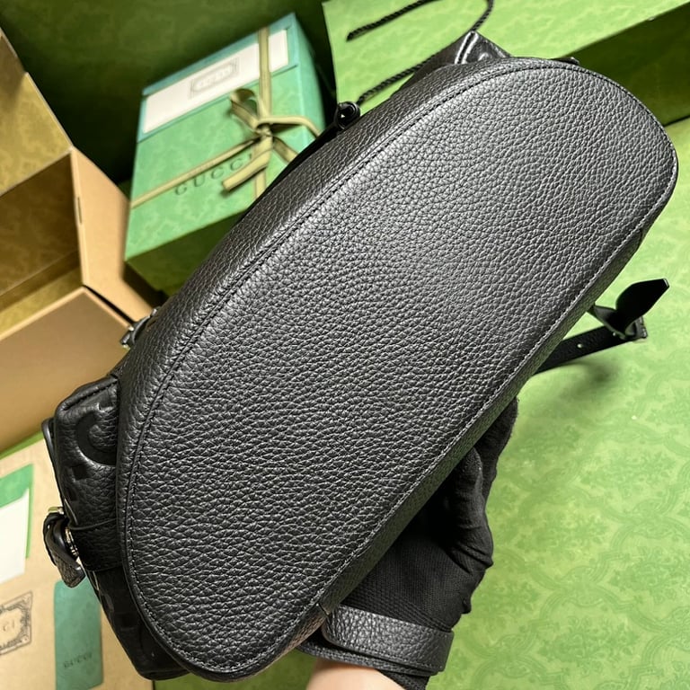 Gucci Super Double G Leather Backpack Black 625770 - 8