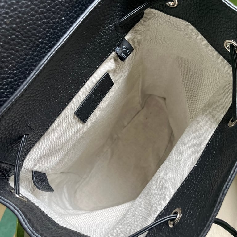 Gucci Jumbo GG Leather Backpack Black - 3
