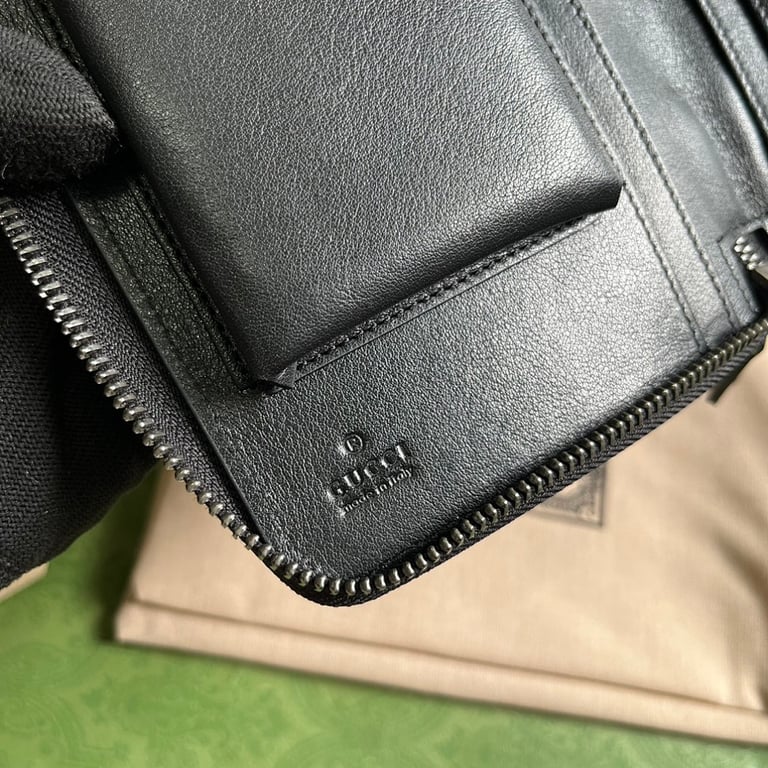 Gucci Jumbo GG Travel Document Case Black - 3