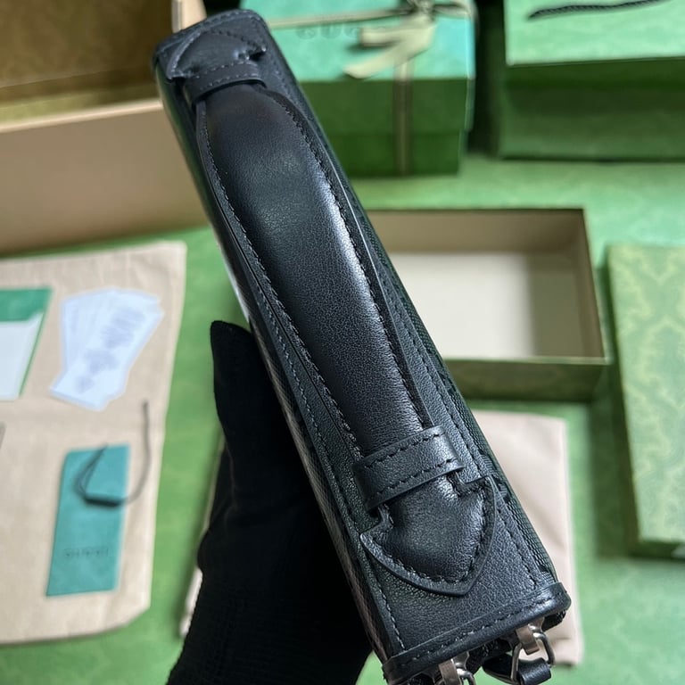 Gucci Jumbo GG Travel Document Case Black - 6