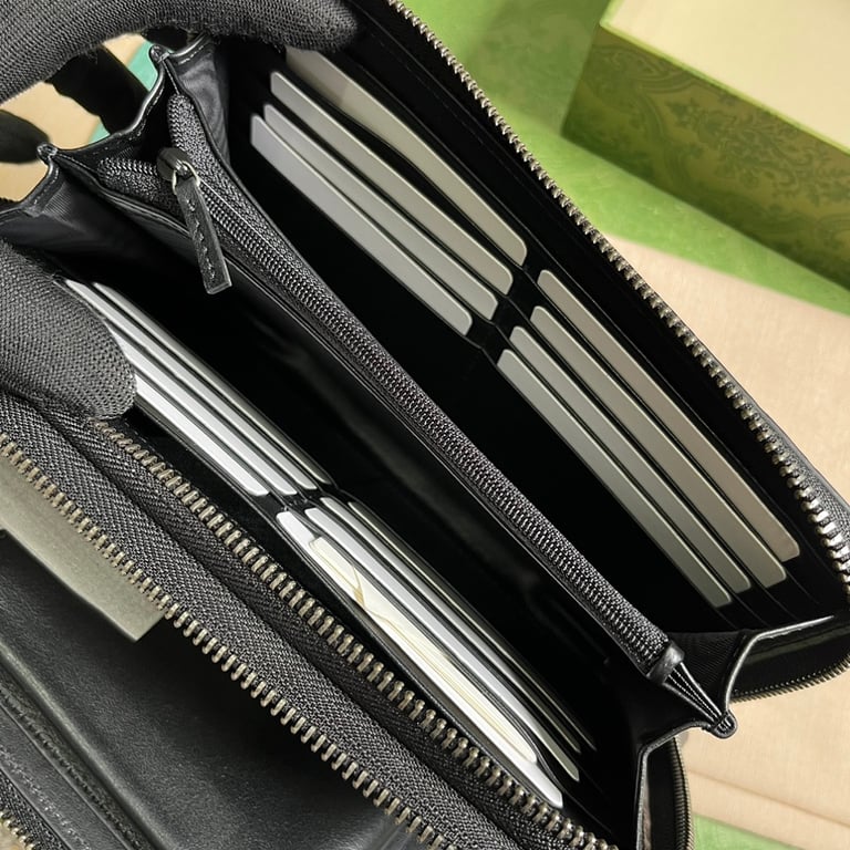 Gucci Super GG Travel Document Case Black - 2
