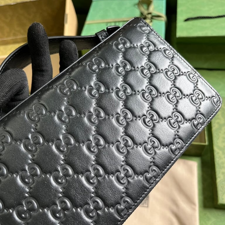 Gucci Super GG Travel Document Case Black - 6