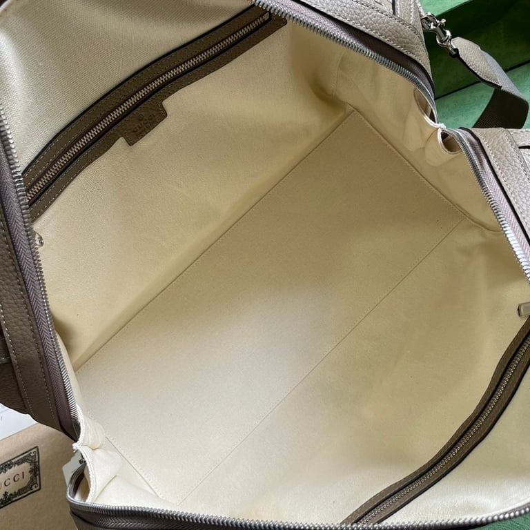Gucci Jumbo GG Small Duffle Bag Grey - 4