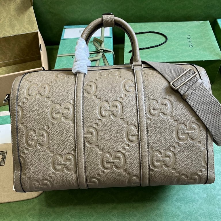 Gucci Jumbo GG Small Duffle Bag Grey - 9