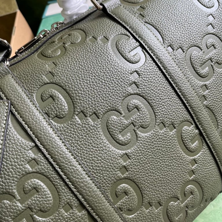 Gucci Jumbo GG Small Duffle Bag Green - 6
