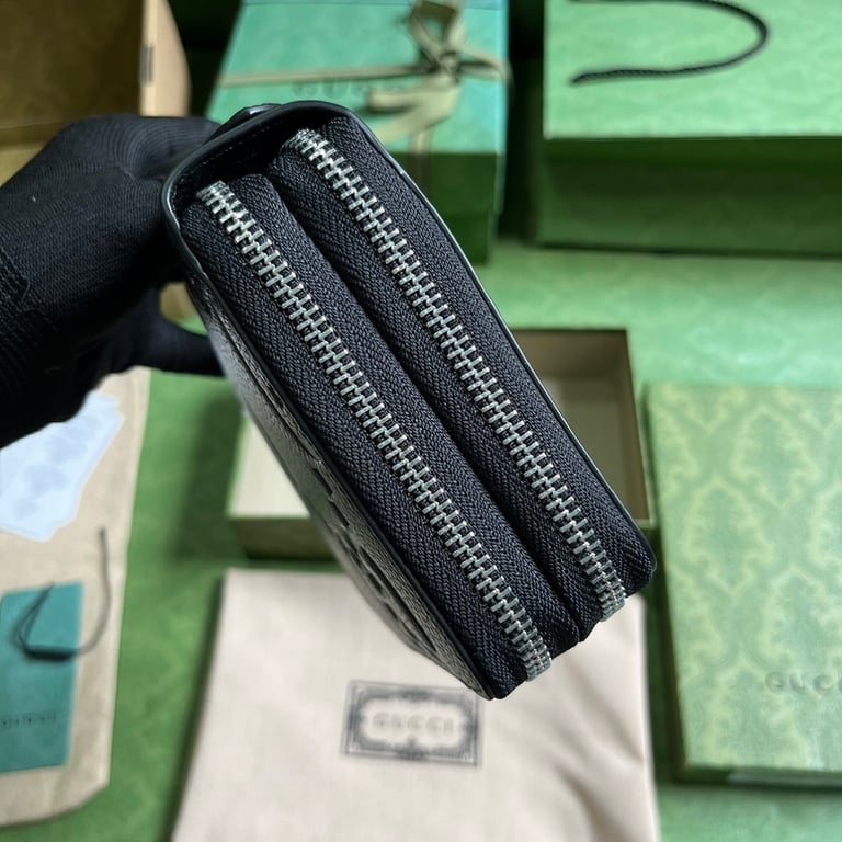 Gucci Jumbo GG Travel Document Case Black - 7