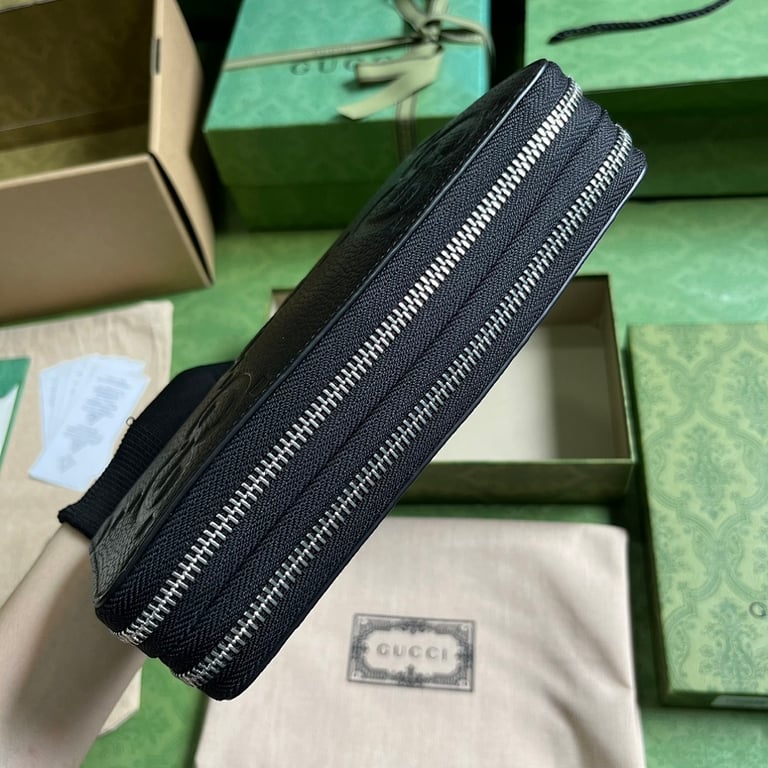 Gucci Jumbo GG Travel Document Case Black - 8
