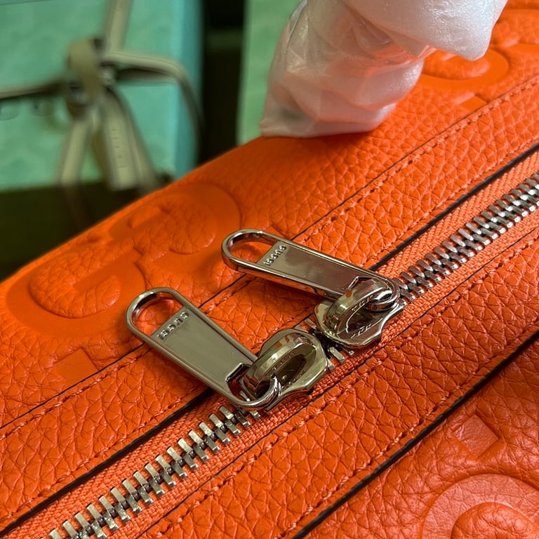 Gucci Jumbo GG Small Travel Bag Orange - 5