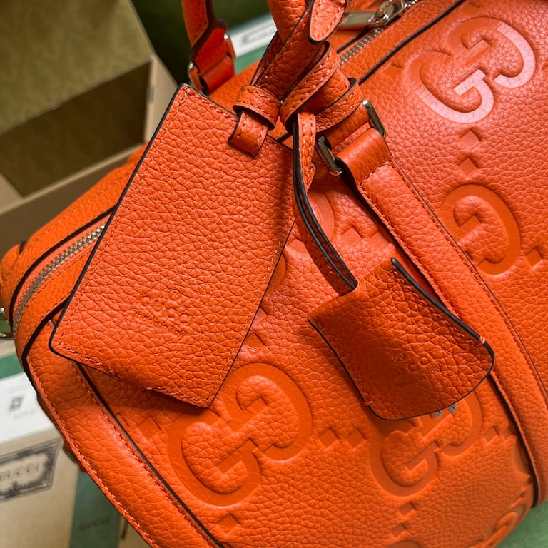 Gucci Jumbo GG Small Travel Bag Orange - 6