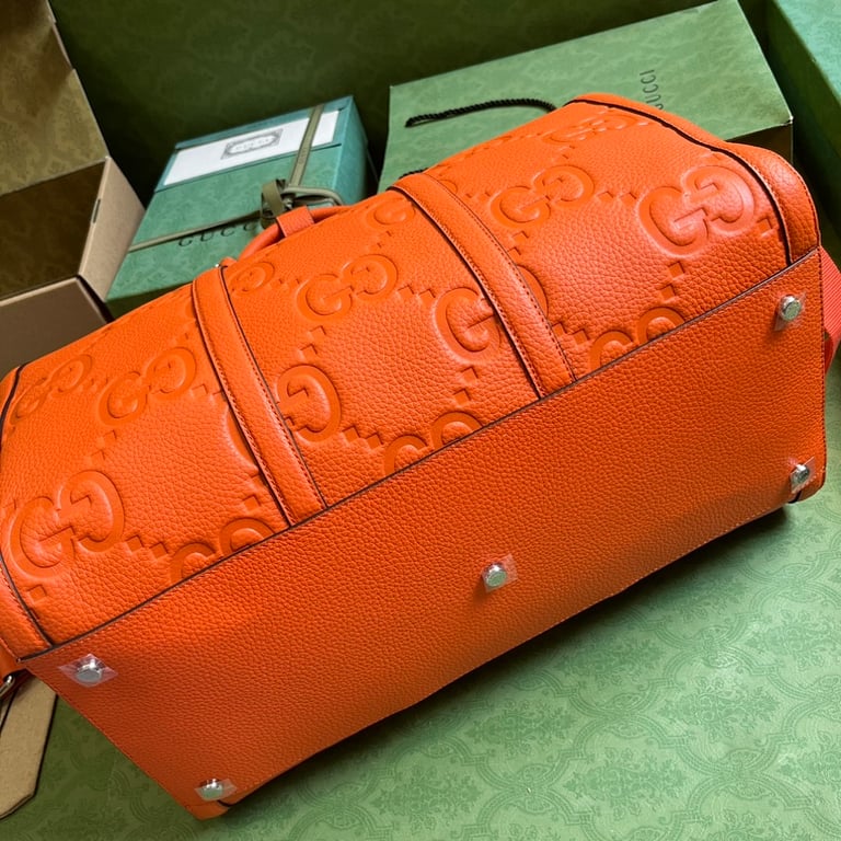 Gucci Jumbo GG Small Travel Bag Orange - 8