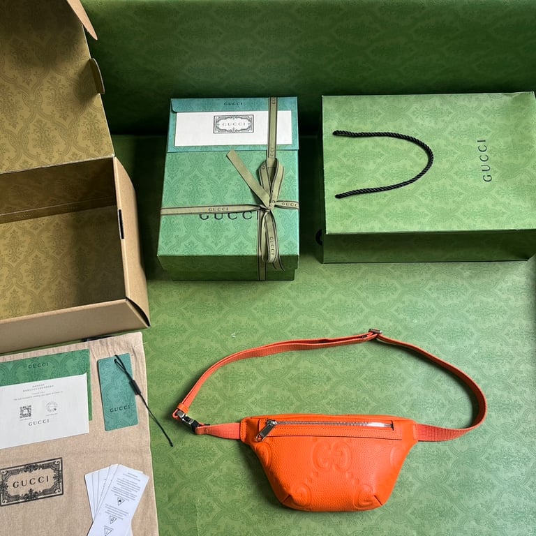 Gucci Jumbo GG Small Belt Bag Orange 658582 - 2