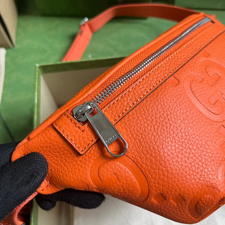 Gucci Jumbo GG Small Belt Bag Orange 658582 - 5
