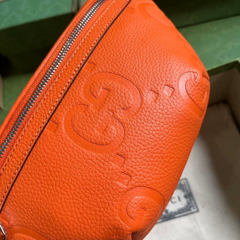 Gucci Jumbo GG Small Belt Bag Orange 658582 - 6