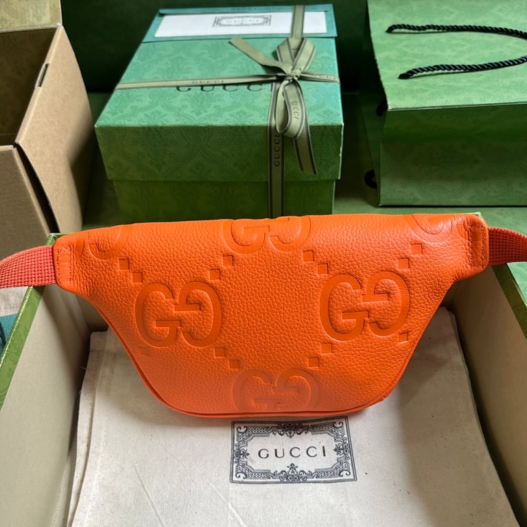 Gucci Jumbo GG Small Belt Bag Orange 658582 - 9