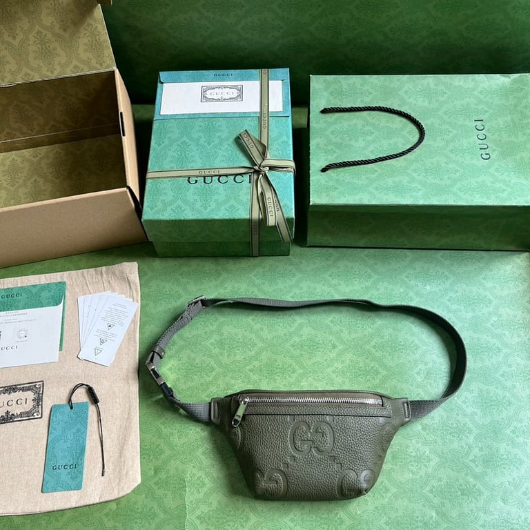 Gucci Jumbo GG Small Belt Bag Green - 2