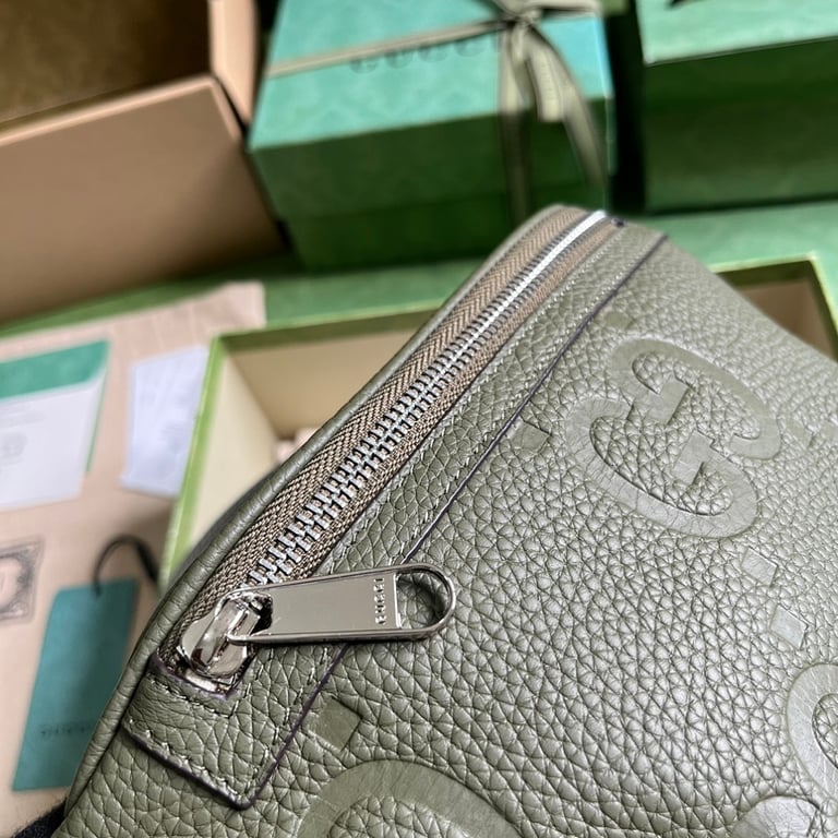 Gucci Jumbo GG Small Belt Bag Green - 5