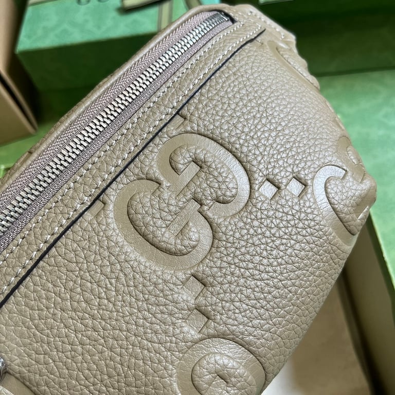 Gucci Jumbo GG Small Belt Bag Grey 658582 - 5