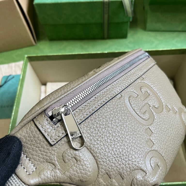 Gucci Jumbo GG Small Belt Bag Grey 658582 - 6