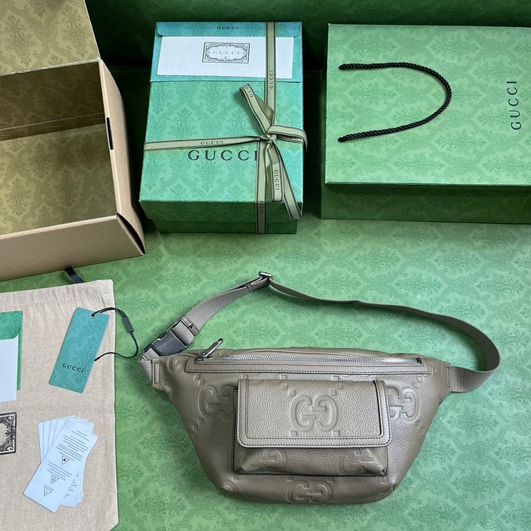 Gucci Jumbo GG Belt Bag Grey - 2
