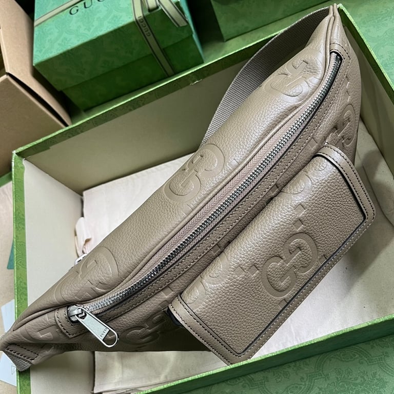 Gucci Jumbo GG Belt Bag Grey - 5