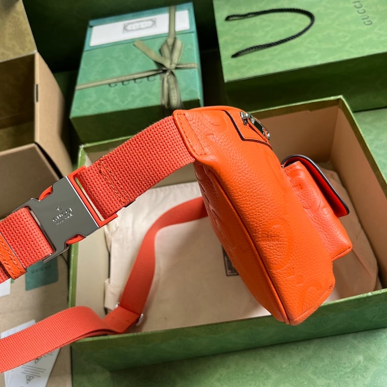 Gucci Jumbo GG Belt Bag Orange - 7