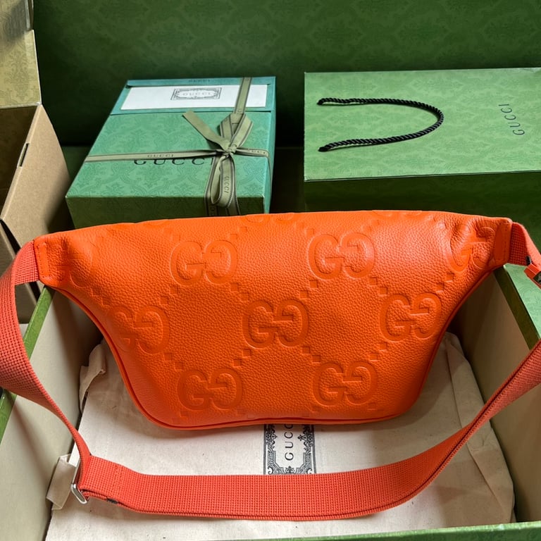 Gucci Jumbo GG Belt Bag Orange - 9