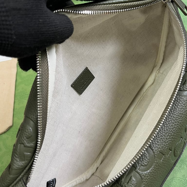 Gucci Jumbo GG Belt Bag Green 645093 - 3