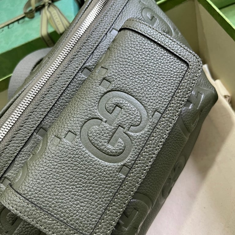 Gucci Jumbo GG Belt Bag Green 645093 - 6