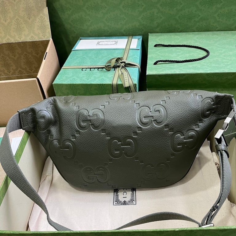 Gucci Jumbo GG Belt Bag Green 645093 - 9