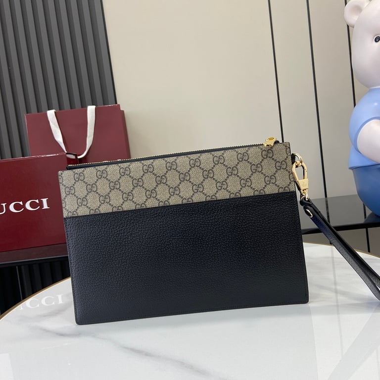 Gucci Interlocking G Pouch GG Supreme Black - 8