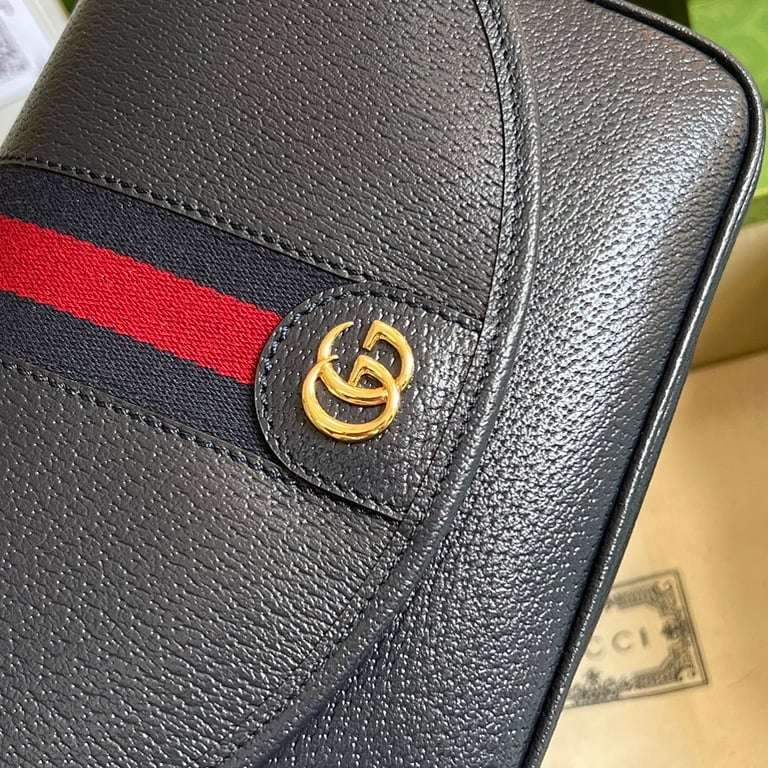 Gucci Ophidia Mini Shoulder Bag Black Leather 722117 - 6