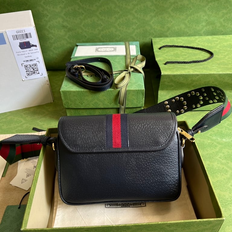 Gucci Ophidia Mini Shoulder Bag Black Leather 722117 - 9
