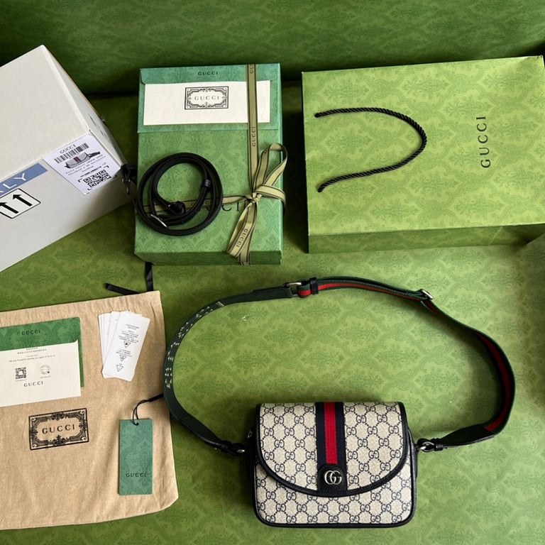 Gucci Ophidia Mini GG Studded Shoulder Bag - 2