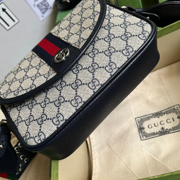 Gucci Ophidia Mini GG Studded Shoulder Bag - 9