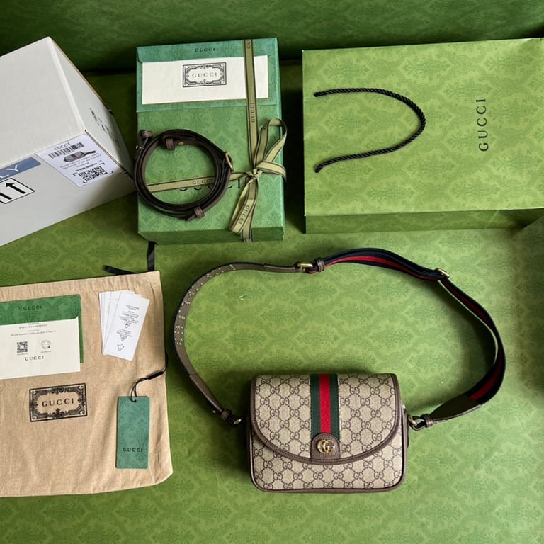 Gucci Ophidia Mini GG Shoulder Bag with Studs - 2