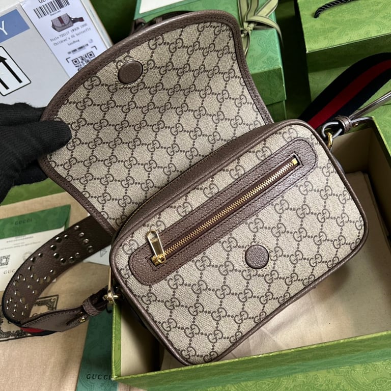 Gucci Ophidia Mini GG Shoulder Bag with Studs - 5