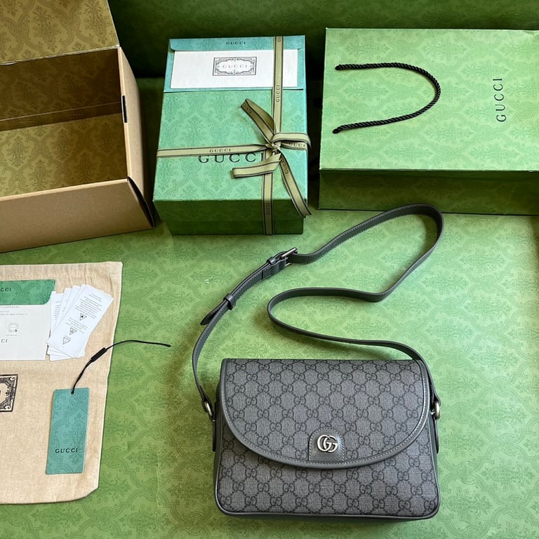 Gucci Ophidia GG Supreme Shoulder Bag Grey - 2