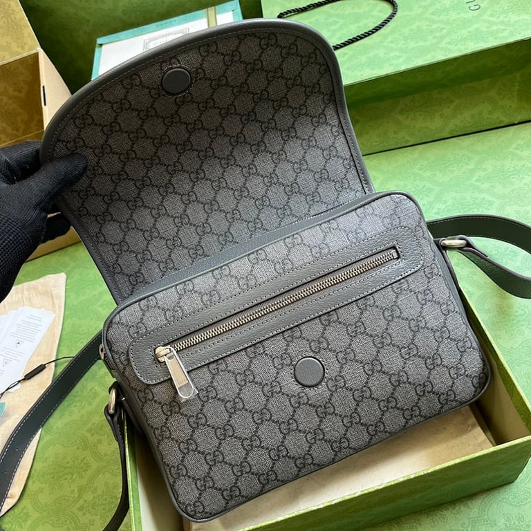 Gucci Ophidia GG Supreme Shoulder Bag Grey - 5
