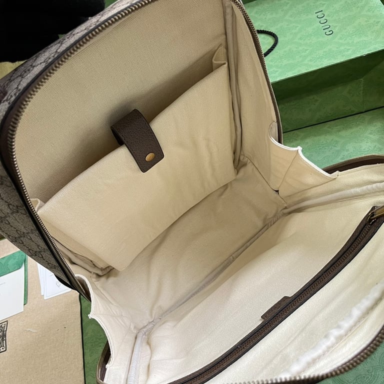 Gucci Ophidia Medium GG Backpack Beige/Ebony - 3