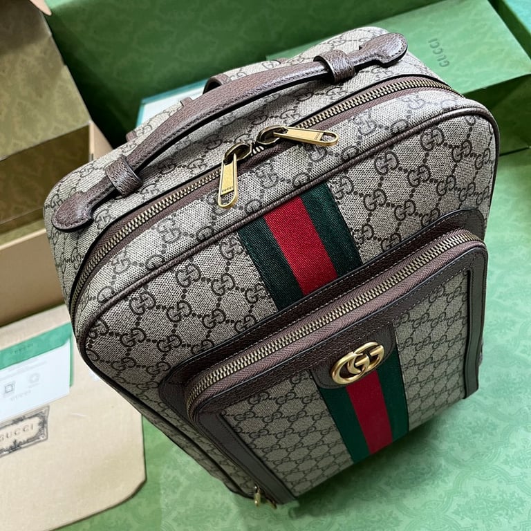 Gucci Ophidia Medium GG Backpack Beige/Ebony - 5