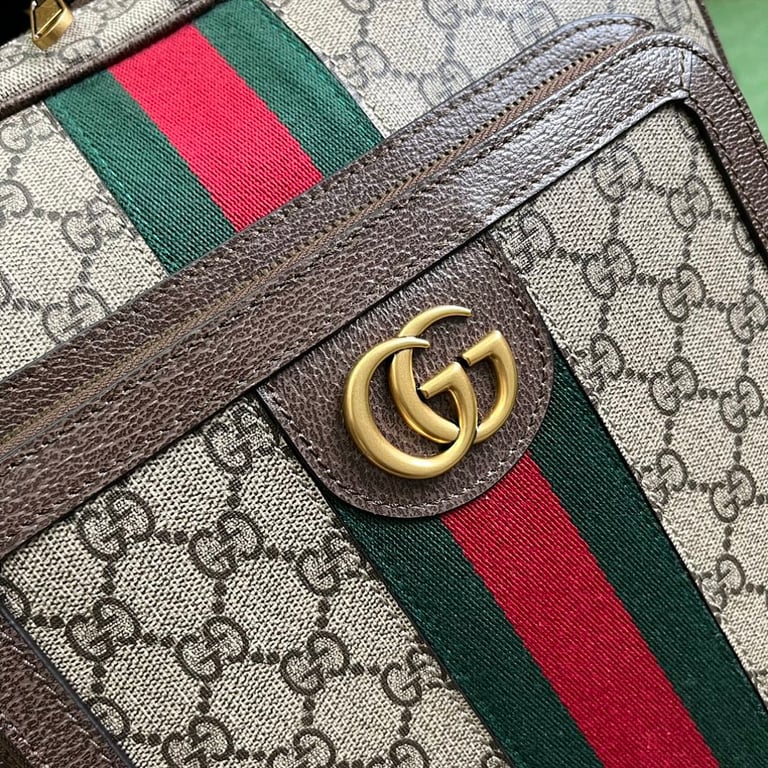 Gucci Ophidia Medium GG Backpack Beige/Ebony - 6