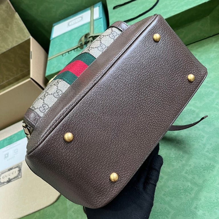 Gucci Ophidia Medium GG Backpack Beige/Ebony - 8