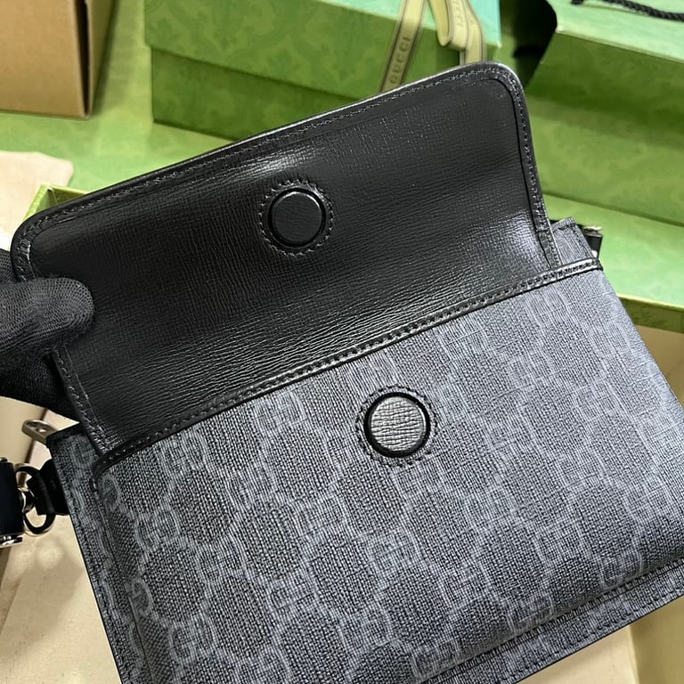 Gucci GG Supreme Belt Bag Black/Grey 746300 - 4